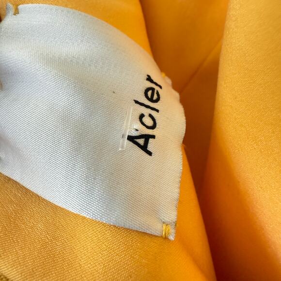 NEW Acler Hatchford Maxi Dress Gold Size 6 US - Picture 6 of 11